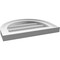 Ekena Millwork Round Top Surface Mount PVC Gable Vent w/ 2"W x 1-1/2"P Brickmould Frame, 16"W x 12"H GVPRT16X1202SN - alternate 5